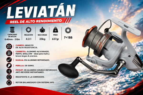 Producto - Reel Cypress Leviatan 8000 - 3