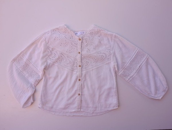Producto - CAMISA M/L BORDADA MARCA ZARA TALLE 10