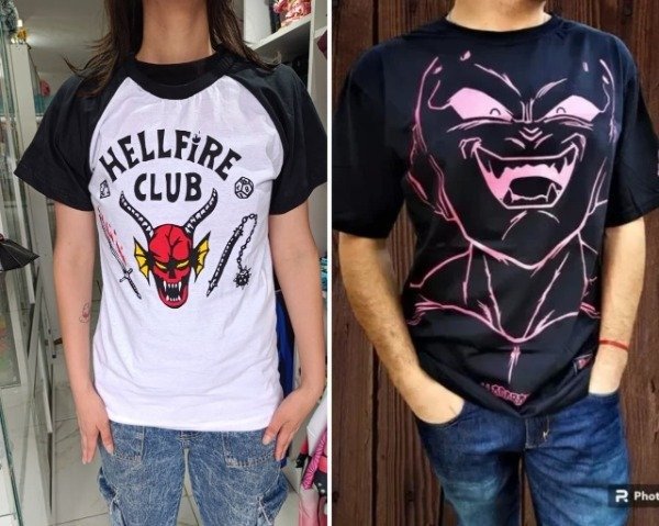 Producto - Remera de algodon - Dragon Ball , Stranger Things (ingrese para elegir)