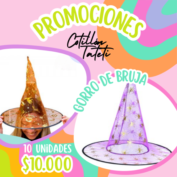 Producto - PROMO GORRO BRUJA TRANSPARENTE