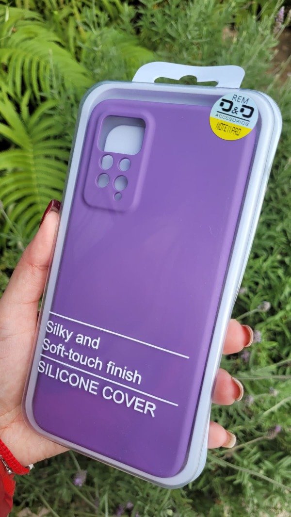 Producto - Xiaomi note 11 pro silicona case violeta con felpa