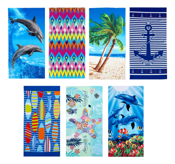Producto - TOALLON PLAYERO MICROFIBRA 70X140XCM