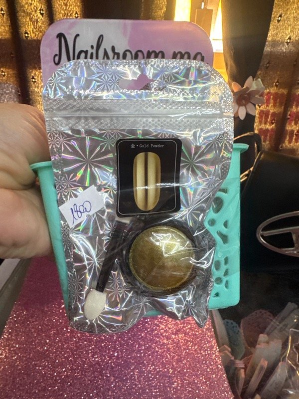 Producto - Polvo espejo dorado con aplicador