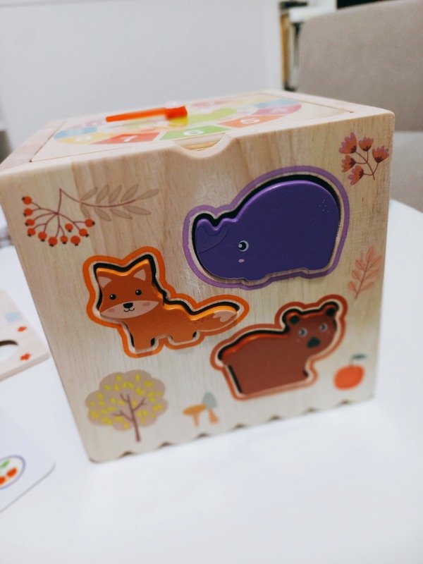 Producto - Cubo didáctico de madera 8 en 1