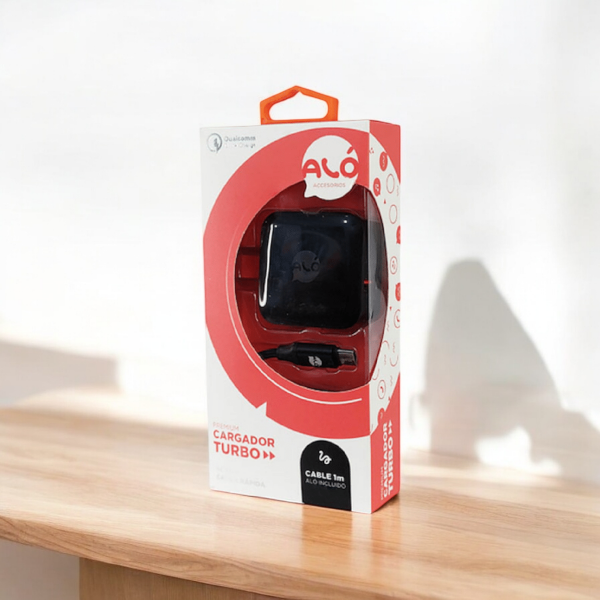 Producto - CARGADOR TURBO PREMIUM ALO (NEGRO)