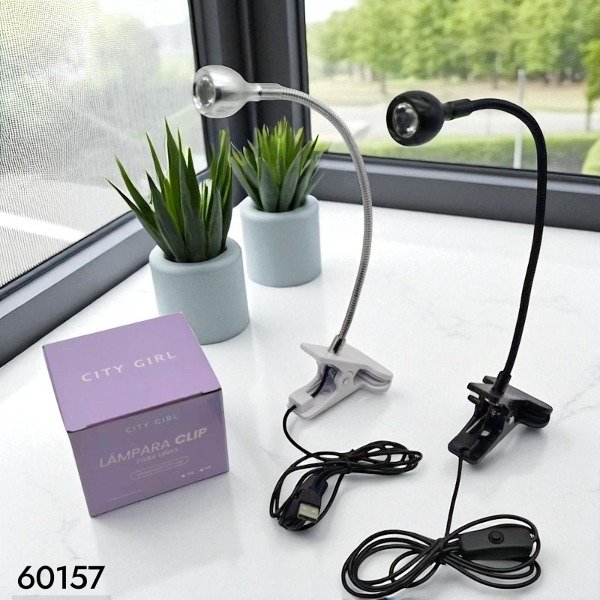 Producto - LAMPARA UV LED CLIP FLEXIBLE PARA UÑAS CITY GIRL VKN-23750