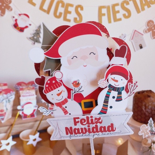 Producto - Cake topper 3D Navidad