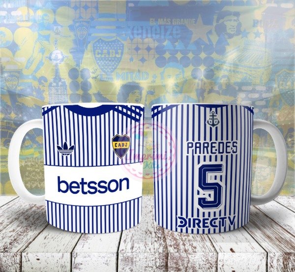Producto - Plantillas Tazas Boca Juniors sublimar Taza Camiseta Alternativa 2026 #t770 - 0