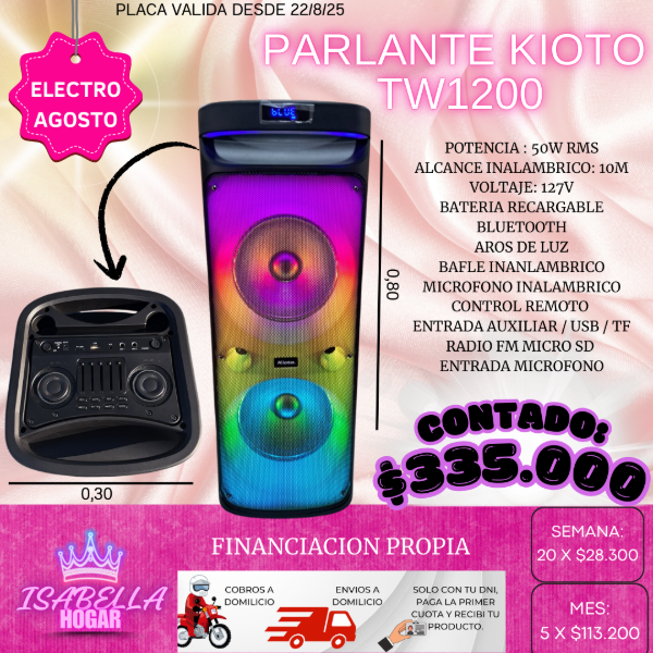 Producto - PARLANTE KIOTO TW1200