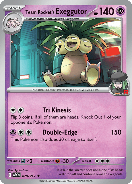 Producto - Team Rocket's Exeggutor - 078/217