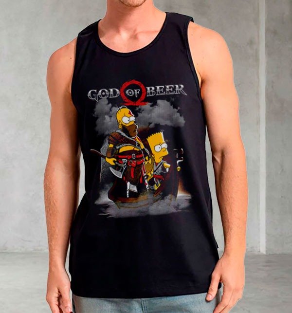 Producto - Remera Musculosa Negra Simpsons - Beer