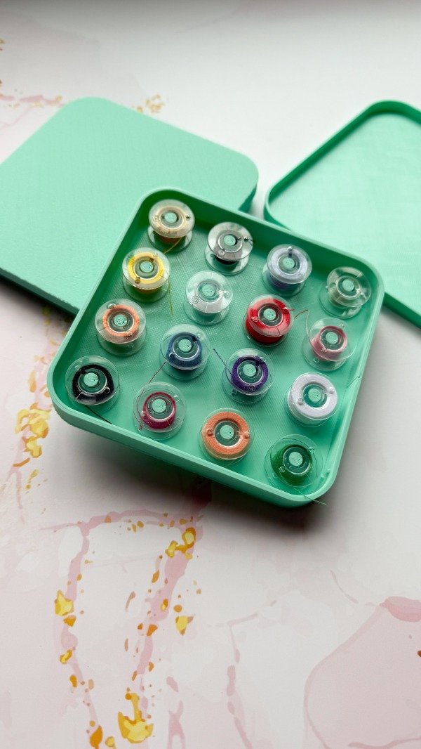 Producto - Organizador de bobinas verde pastel