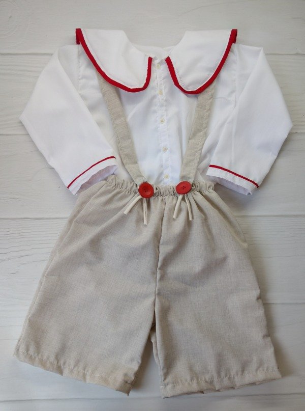 Producto - Short tiradores y camisa cuello 2-4 años