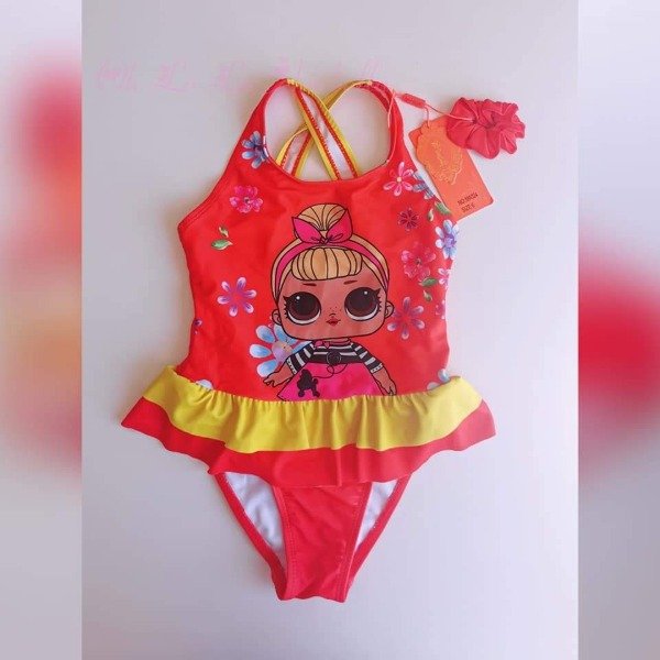 Producto - Enteriza niña con chuflo Rojo