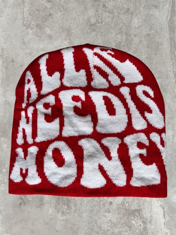 Producto - Gorro de lana money rojo