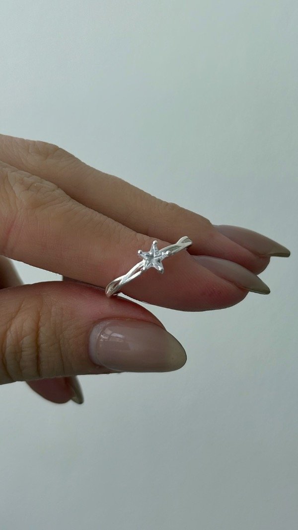 Producto - Anillo entrelaz estrella cubic P925