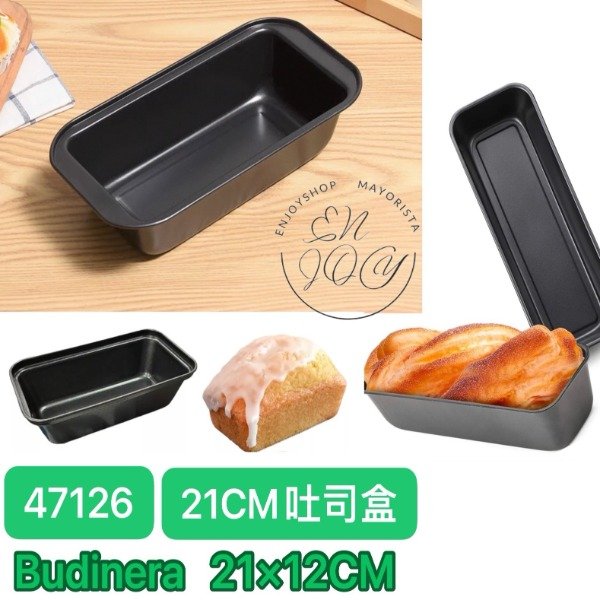 Producto - Budinera Molde Pan Reposteria Antiadherente Teflon 21cm