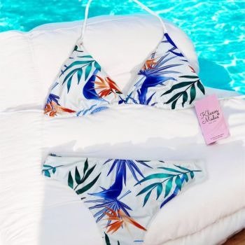 Producto - BIKINI COMBINADO BLANCO CON HOJAS