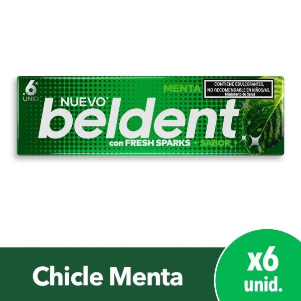 Producto - Beldent Chicle Menta X6 uni.