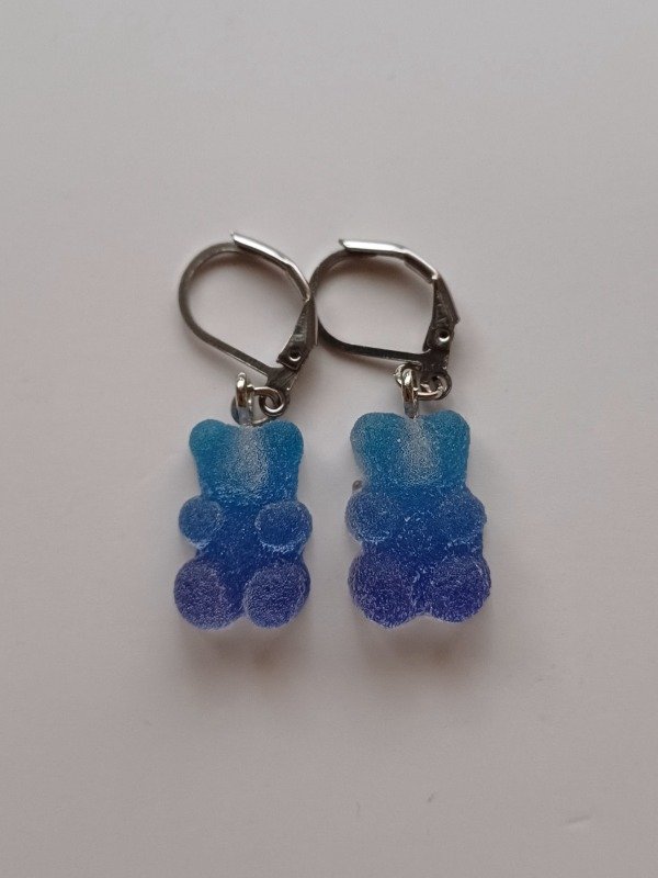 Producto - Aro oso gummy azucarado azul