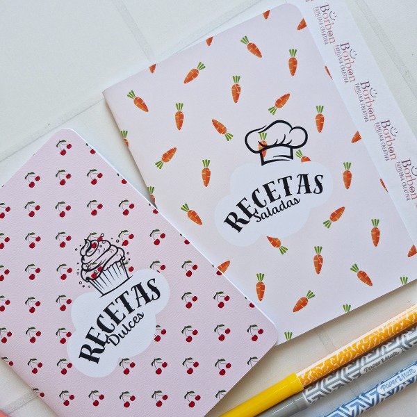 Producto - Recetas - Set por dos cuadernos