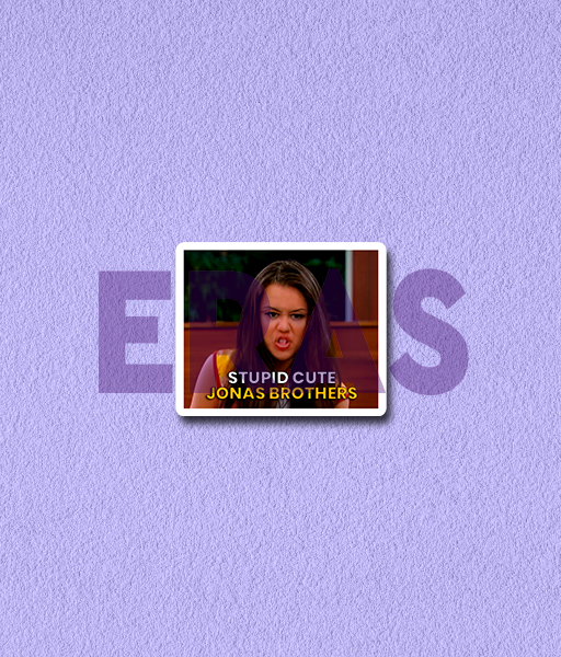 Producto - STICKER - HANNAH MONTANA - Stupid Cute Jonas Brothers