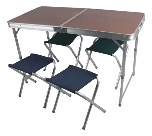 Producto - Mesa plegable con banquetas Nahuel