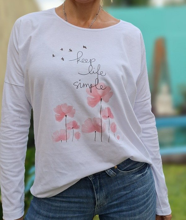 Producto - Remera Manga Larga KEEP LIFE SIMPLE