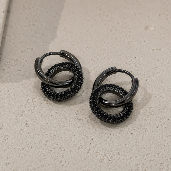 Producto - Aros dobles negros PL