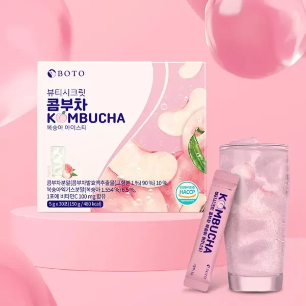 Producto - BOTO Kombucha Peach Ice Tea (5g x 30s)