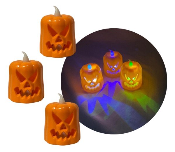 Producto - Vela led Calabaza Halloween