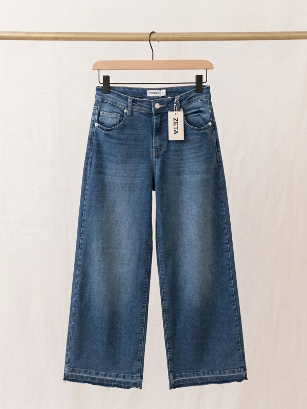 Producto - Jean wide tiro medio oscuro 960