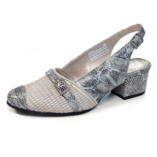 Producto - Sandalia Verona Gris - Detalle Víbora