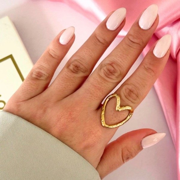 Producto - Anillo Good Corazón dorado