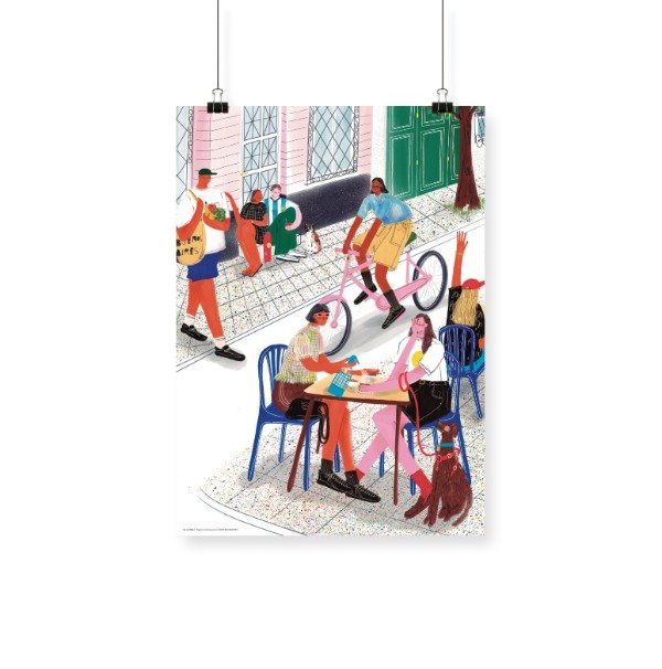 Producto - Lámina ESQUINA - Celeste Castella - 20x30cm