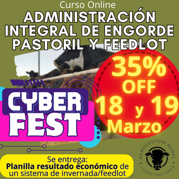 Producto - Curso Online: Administración Integral de Engorde Pastoril y Feedlot