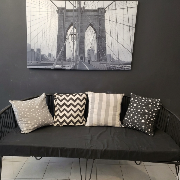 Producto - Sillón Gervasoni Grande (1,70m) en Hierro - Símil Yute - 2