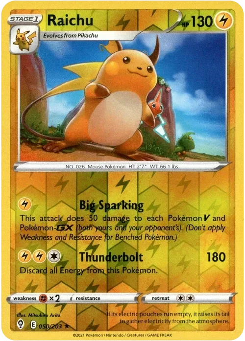 Producto - Raichu - 050/203 - Evolving Skies - Reverse Holo