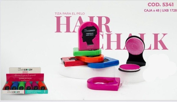Producto - Caja x48u tiza para el pelo Love Crazy Tejar