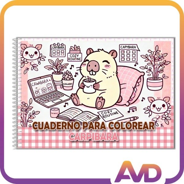 Producto - Cuaderno Capibara Para Colorear