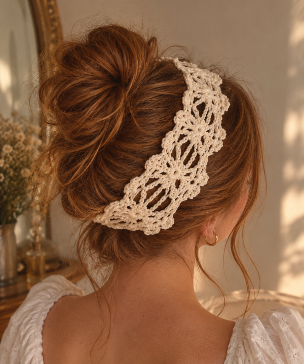 Producto - Vincha crochet Jazmin