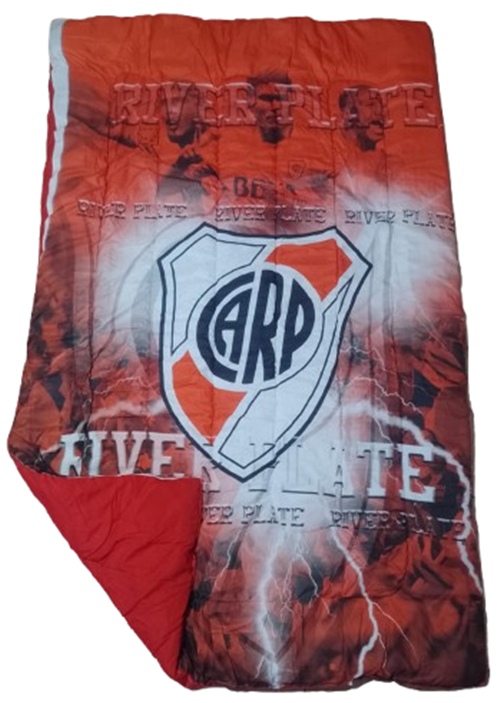 Producto - Acolchado Reversible "River Plate" Reversible de 1 1/2 Plaza