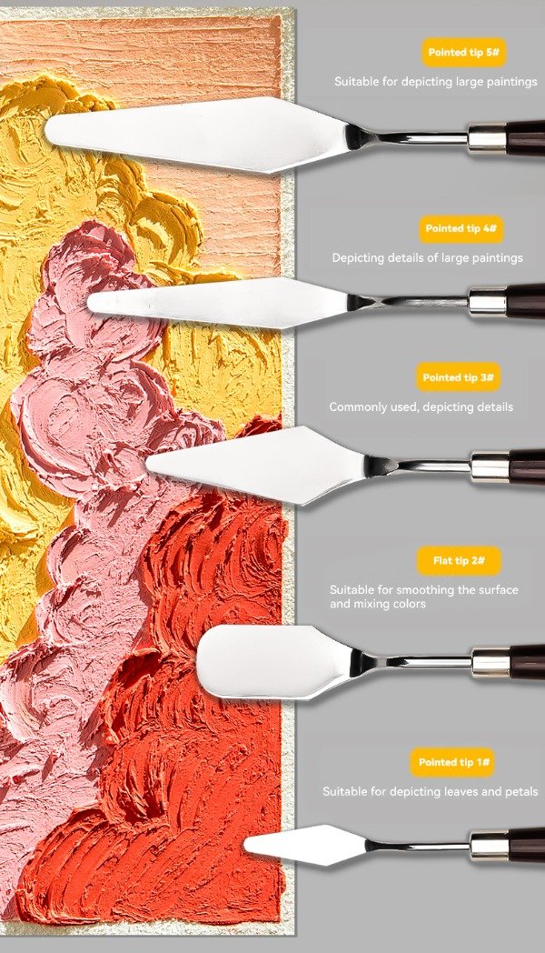 Producto - Set espátulas artísticas x 5 u - 3