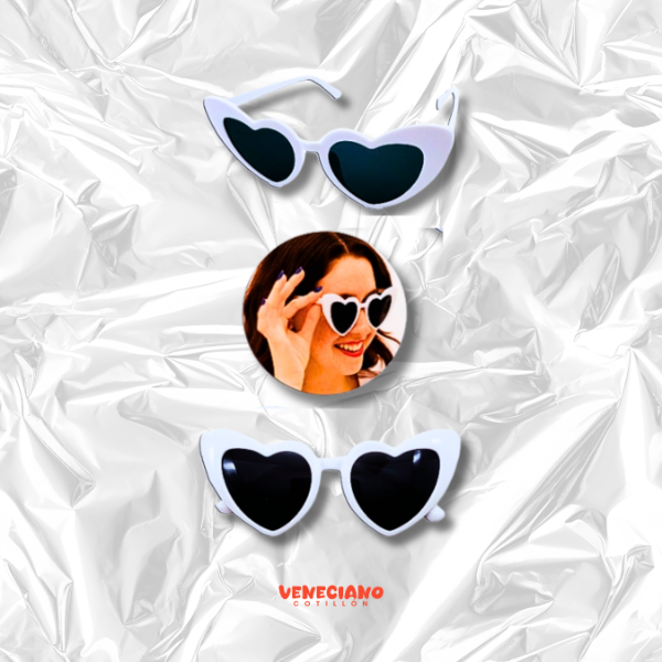 Producto - Lentes CORAZON blanco