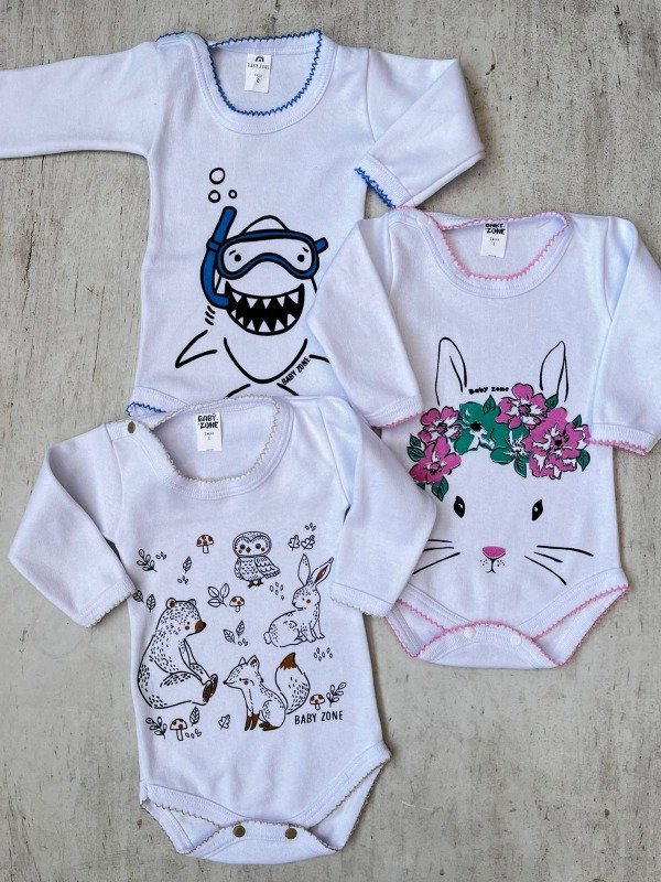Producto - Body con picot 0/9 M pack x6