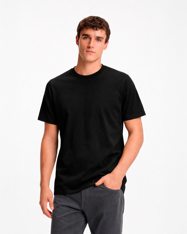 Producto - 3190 - Remera Lisa Cuello Redondo Jersey