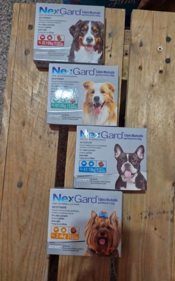 Producto - Pastillas nexgard y bravecto