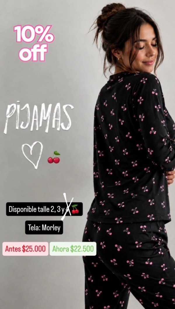 Producto - Pijama Nube Cerezas