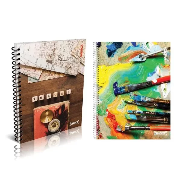Producto - Cuaderno America 29.7 Shoot Tapa Dura espiral 120 Hs - 1