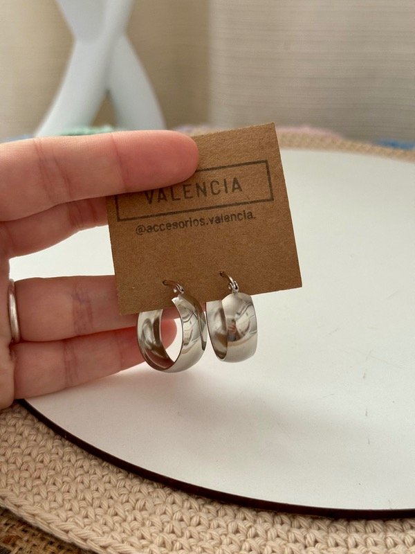 Producto - Argollas anchas AQ 2,5cm